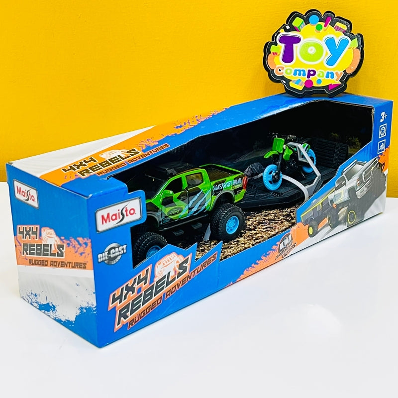 Maisto Diecast Chevrolet Pickup & Bike