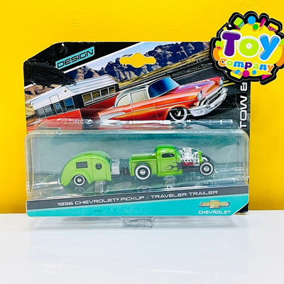 1936 Chevrolet Pickup with Travel Trailer