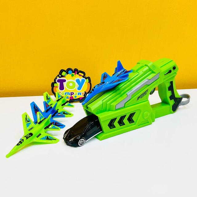 2-in-1 Power Shoot Plane & Car Launch Game