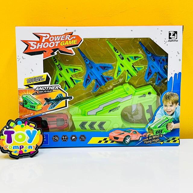 2-in-1 Power Shoot Plane & Car Launch Game