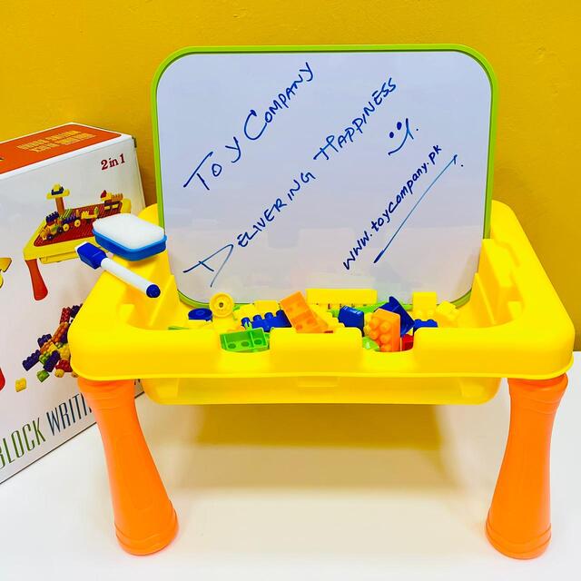Multi-Functional Building Blocks Writing Board Table
