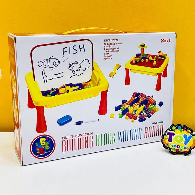 Multi-Functional Building Blocks Writing Board Table