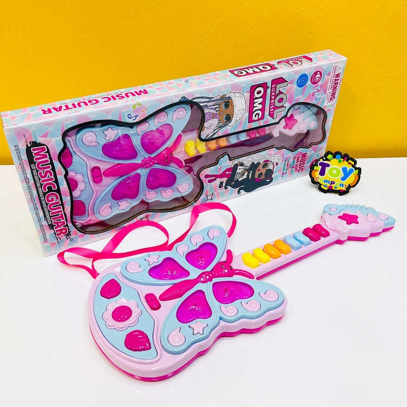 Battery Operated Butterfly Guitar For Kids