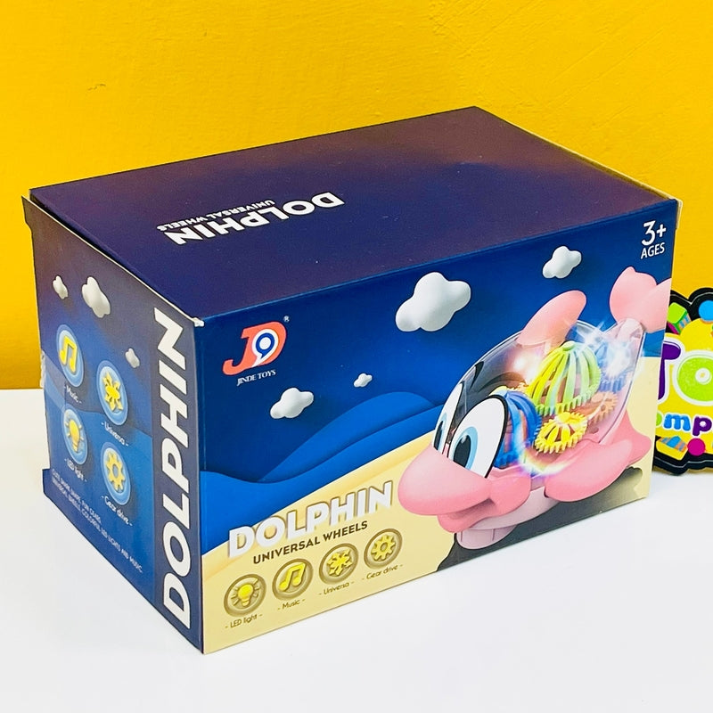 Cute Gear Dolphin with Lights & Sound