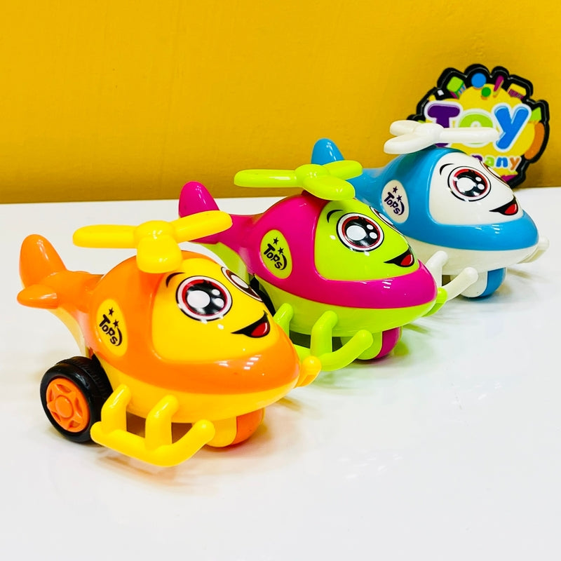 Friction Cartoon Helicopter Toy