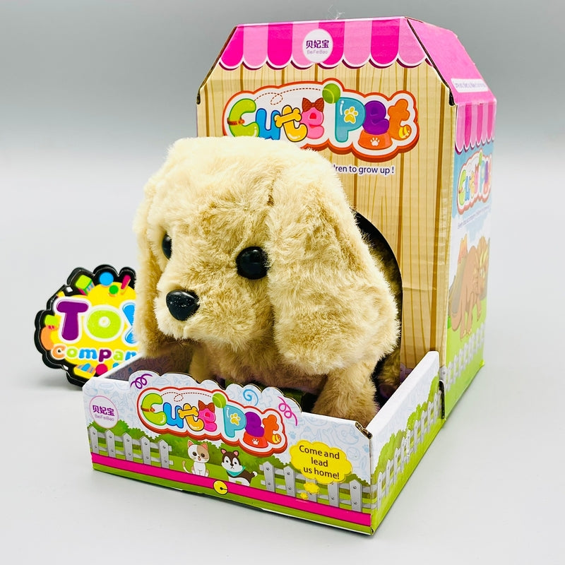 Cute Plush Pet Dog with Pet House Packaging