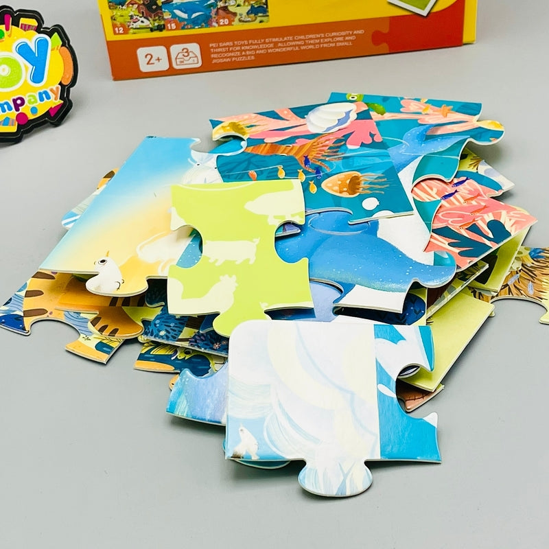 3-in-1 Progressive Puzzles For Kids - Step 2