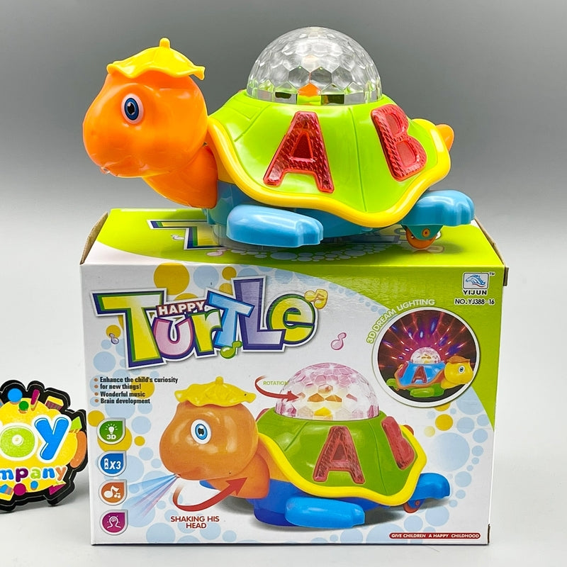 Happy Turtle With Music & 3D Lights