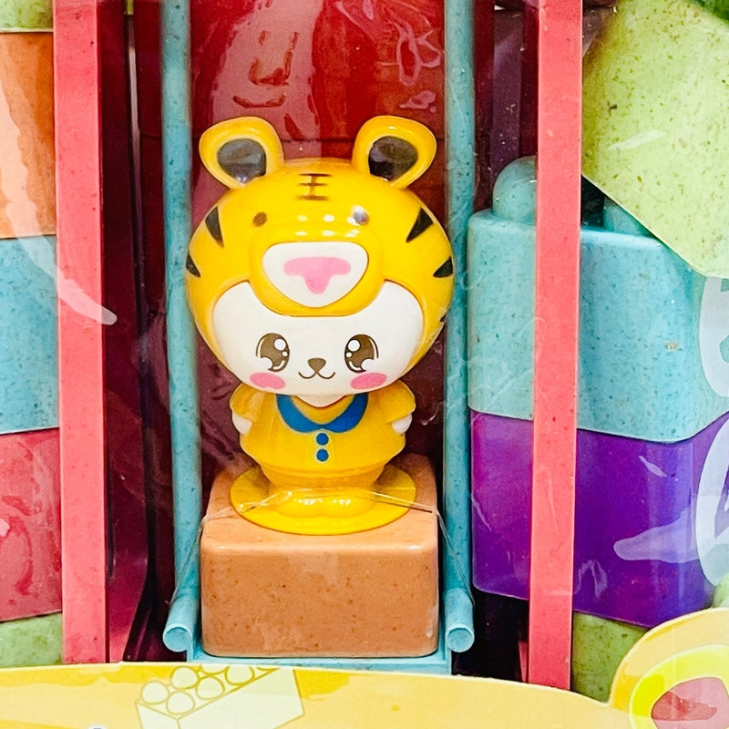 Happy Tiger Wheat Straw Building Blocks – 65 pcs.