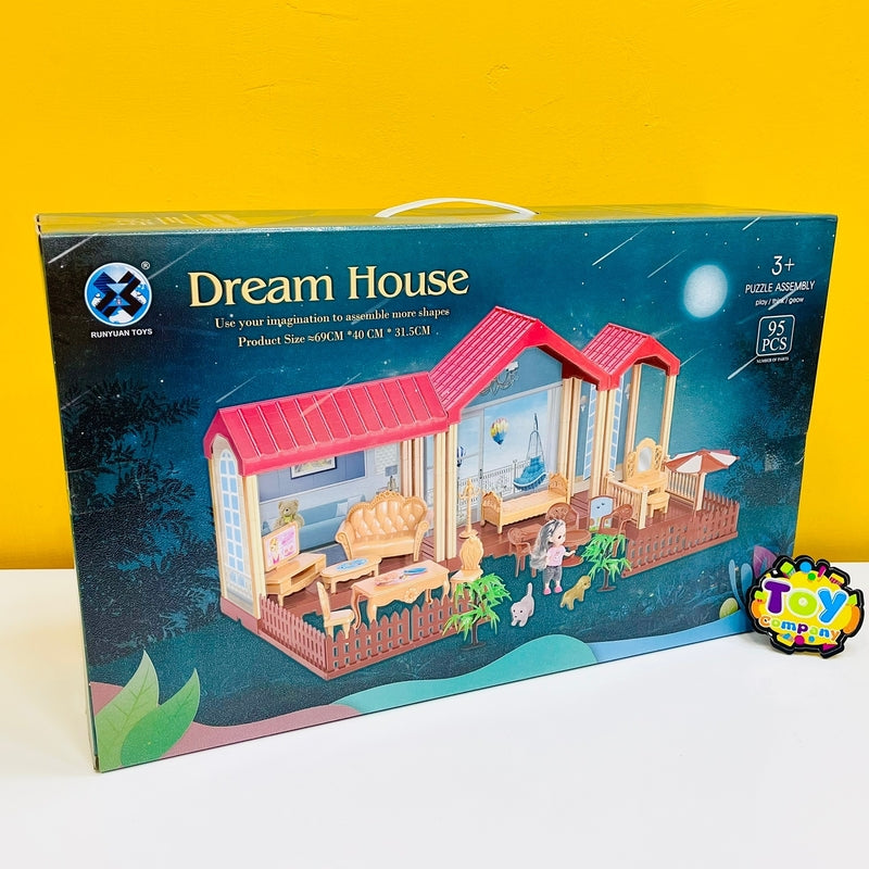 Dream House DIY Doll House - 95Pcs