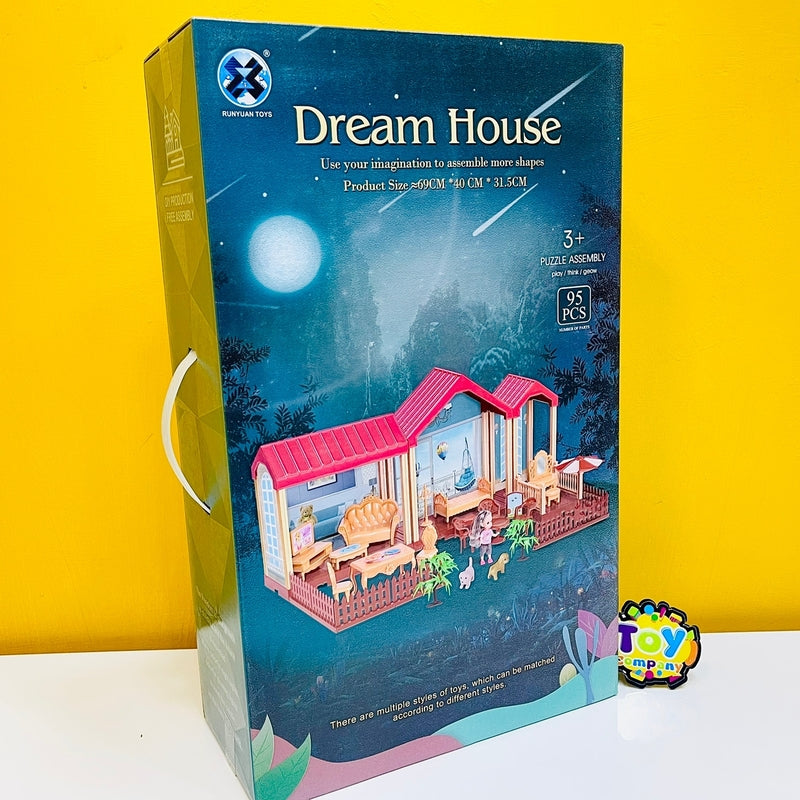 Dream House DIY Doll House - 95Pcs
