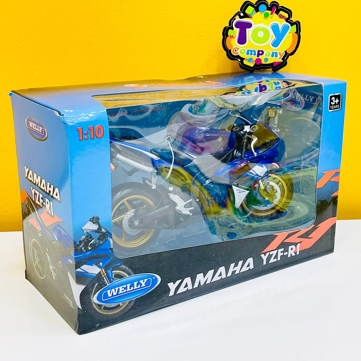 1:10 Diecast Yamaha YZF R1 by Welly - Licensed Model