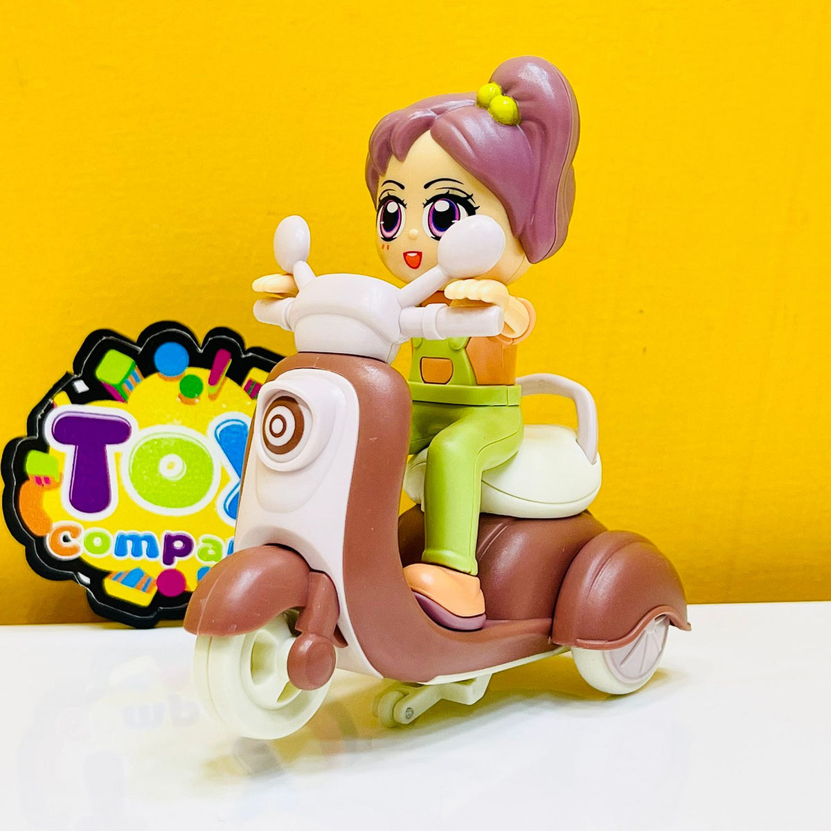 Cartoon Mini Friction Stunt Motorbike