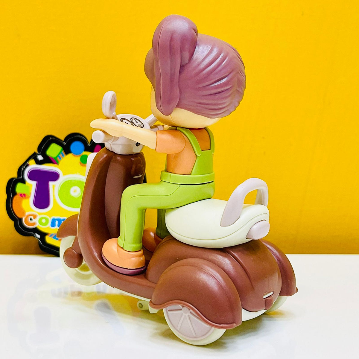 Cartoon Mini Friction Stunt Motorbike