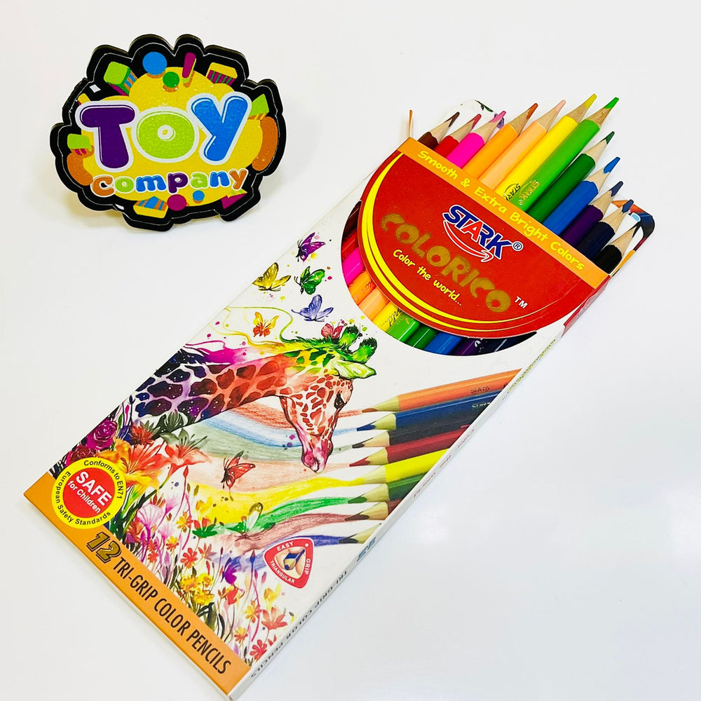 Stark Tri-Grip Color Pencils Pack of 12