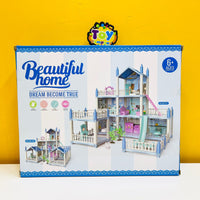 8 Rooms 3D Assembled DIY Doll House