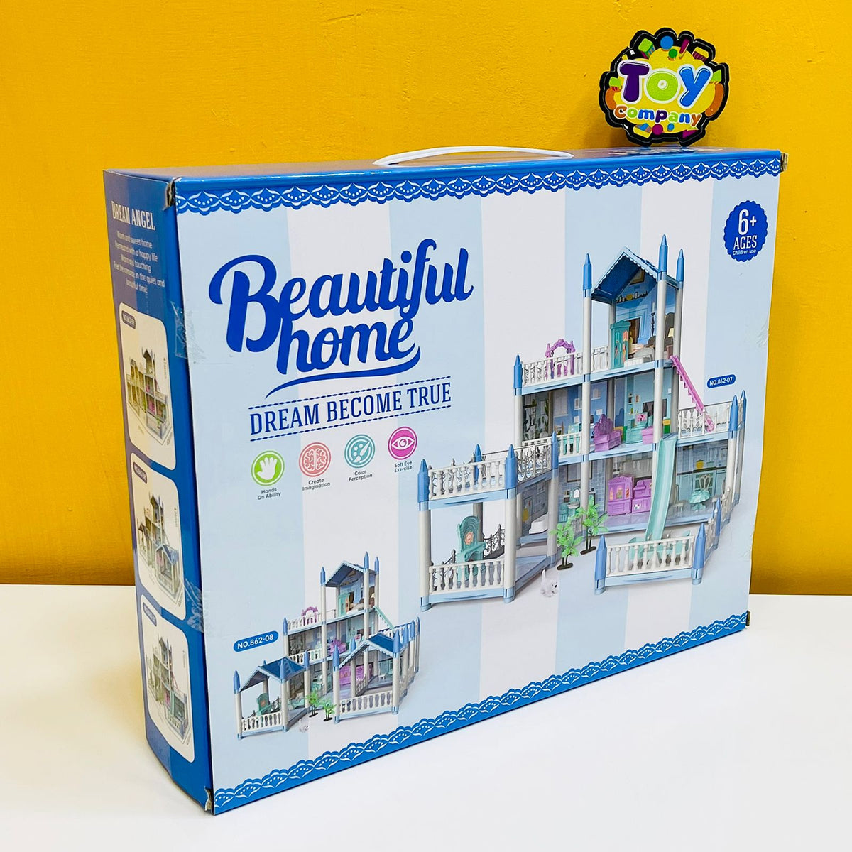8 Rooms 3D Assembled DIY Doll House