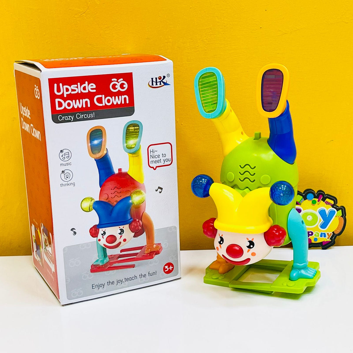 Electric Upside Down Dancing Clown Toy