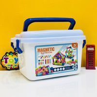 42 Pcs Magnetic Bar Blocks with Storage Basket