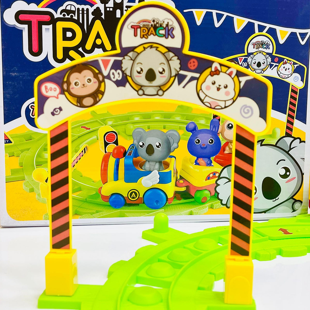 Colorful Cartoon Traffic Track Toy