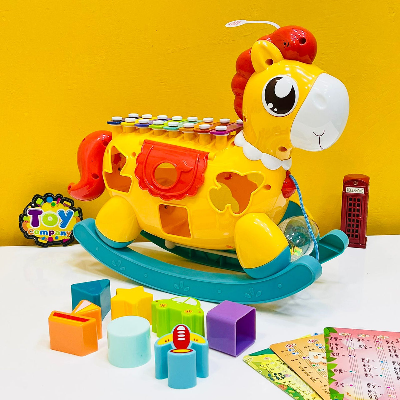 Huanger Musical Piano Rocking Horse Eight Tones