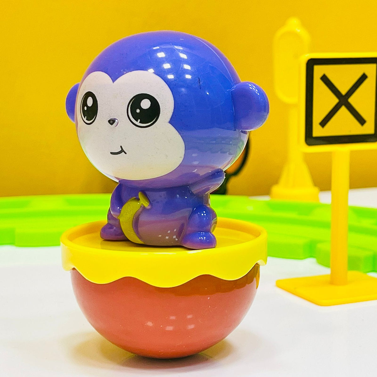 Colorful Cartoon Animals Traffic Track Toy