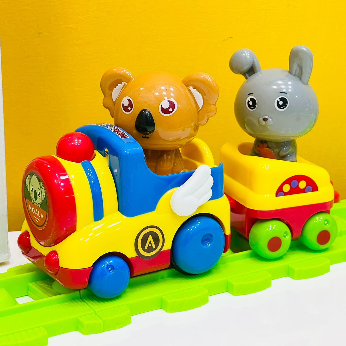 Colorful Cartoon Animals Traffic Track Toy