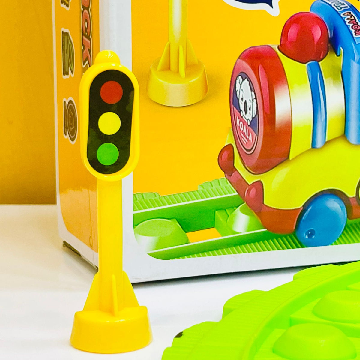 Colorful Cartoon Animals Traffic Track Toy