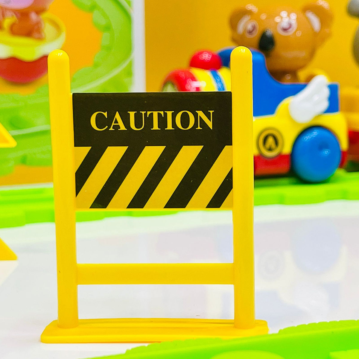 Colorful Cartoon Animals Traffic Track Toy