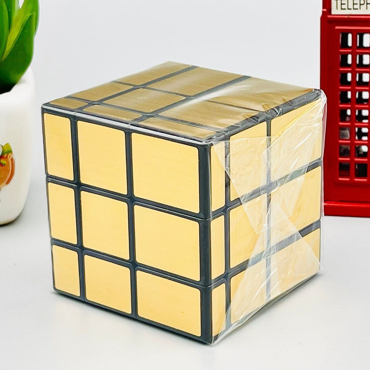 QY Mirror Speed Cube 3x3 Silver/Golden