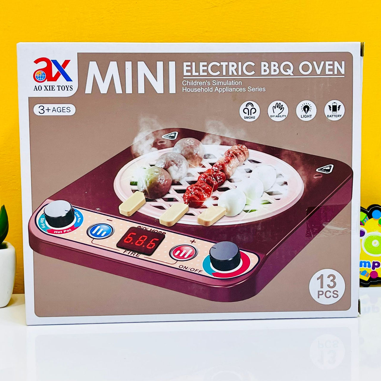Mini Electric BBQ Oven with Simulation Smoke