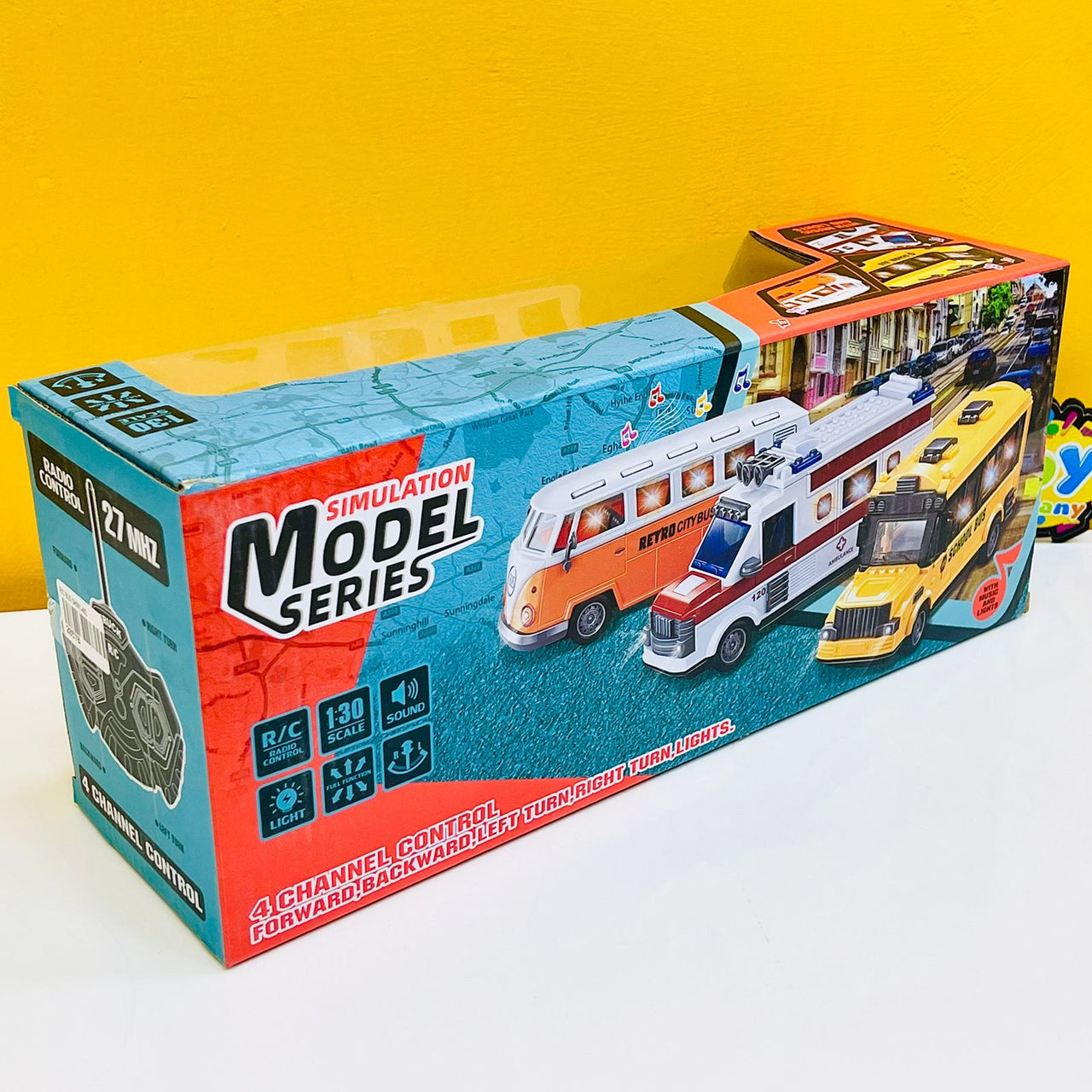 Rechargeable Classic Remote Control Bus Toy