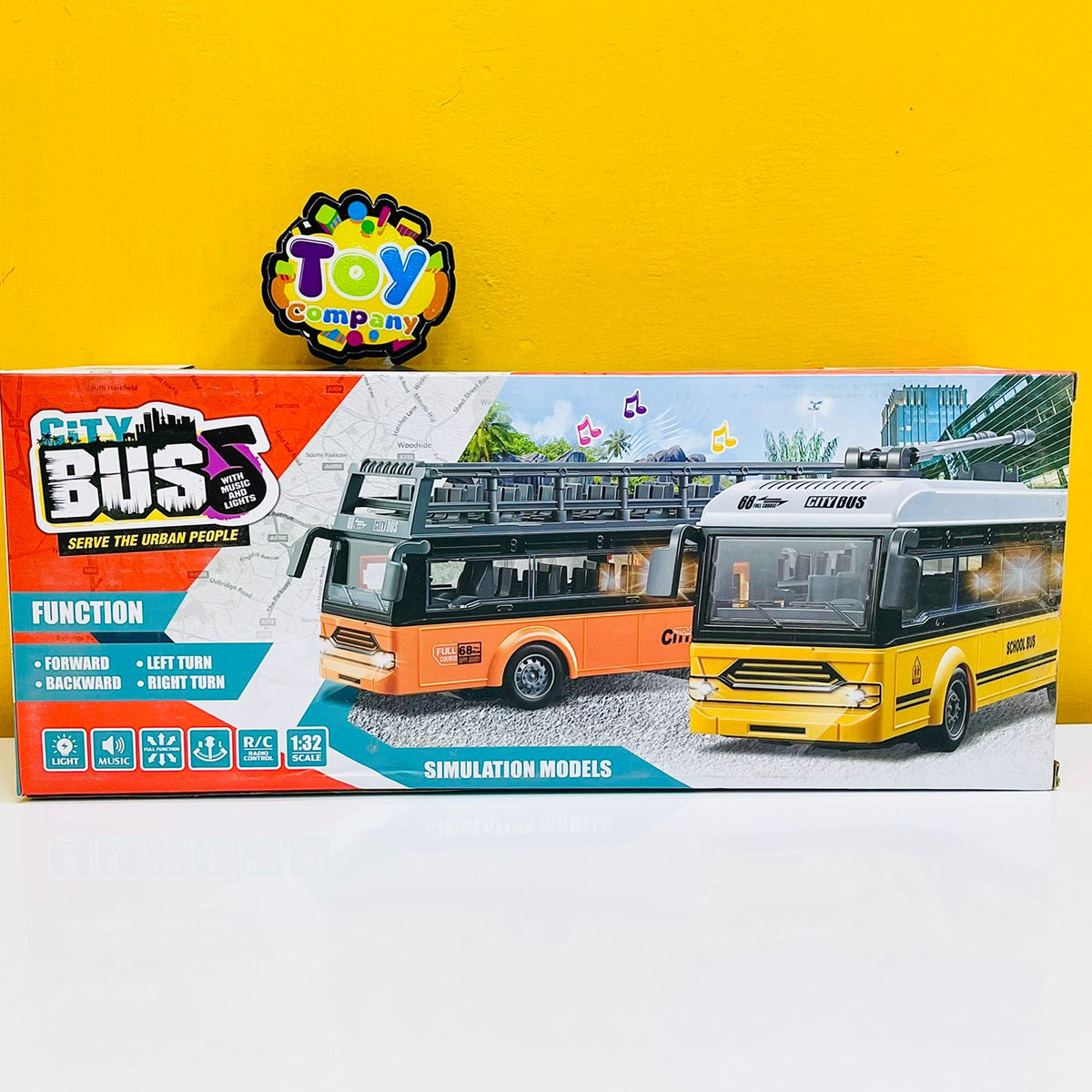 Rechargeable Remote Control Bus Toy