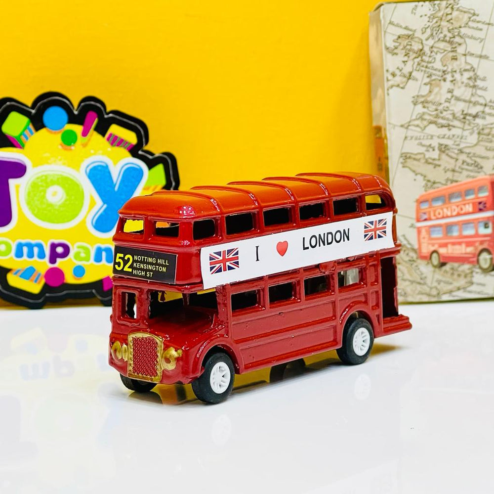 London Double Decker Bus Model Metal Souvenir