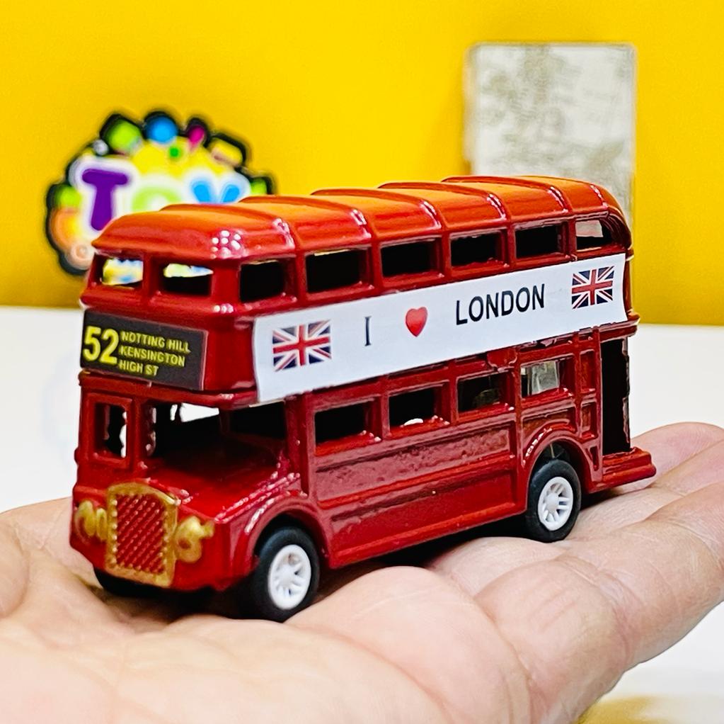 London Double Decker Bus Model Metal Souvenir