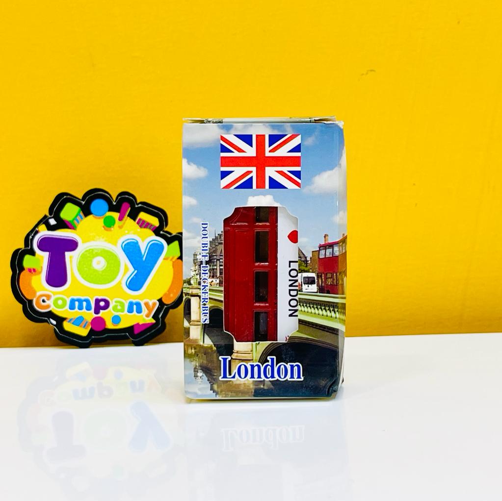 London Double Decker Bus Model Metal Souvenir