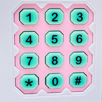 Electronic Piggy Bank ATM with Password & Finger Unlock - Pink