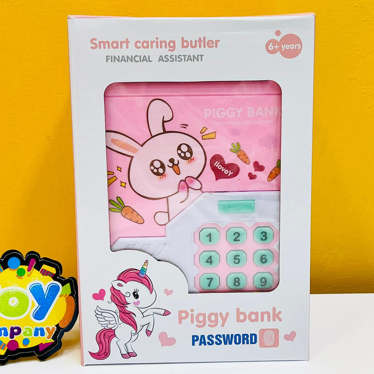 Electronic Piggy Bank ATM with Password & Finger Unlock - Pink