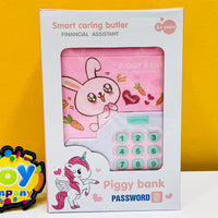 Electronic Piggy Bank ATM with Password & Finger Unlock - Pink