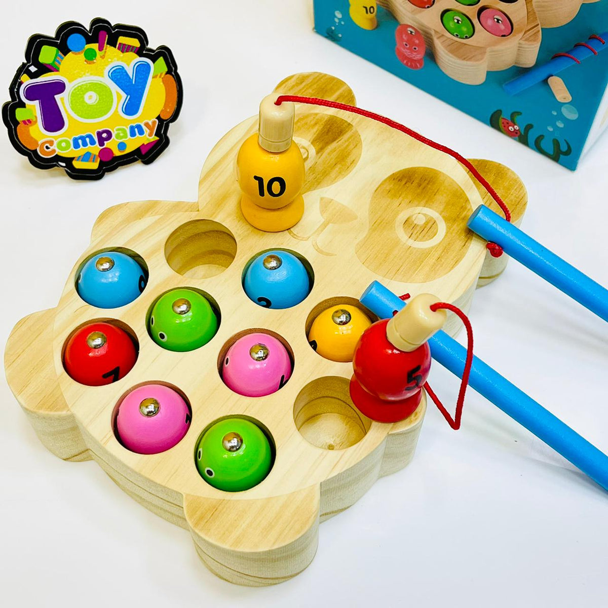 Wooden Panda Shape Fishing Game