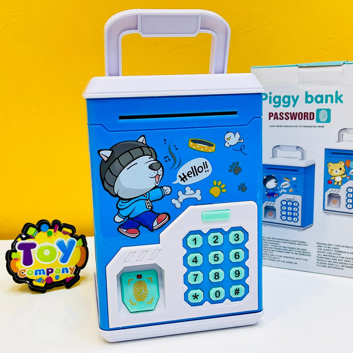 Electronic Piggy Bank ATM with Password & Finger Unlock