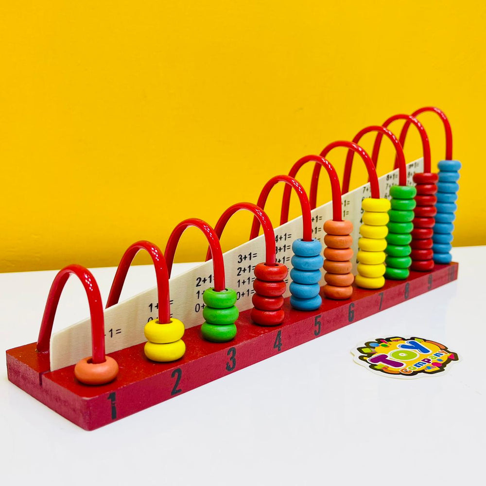 10 Columns Wooden Calculating Abacus Frame