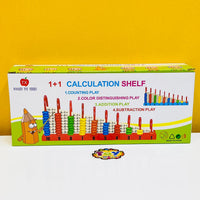 10 Columns Wooden Calculating Abacus Frame