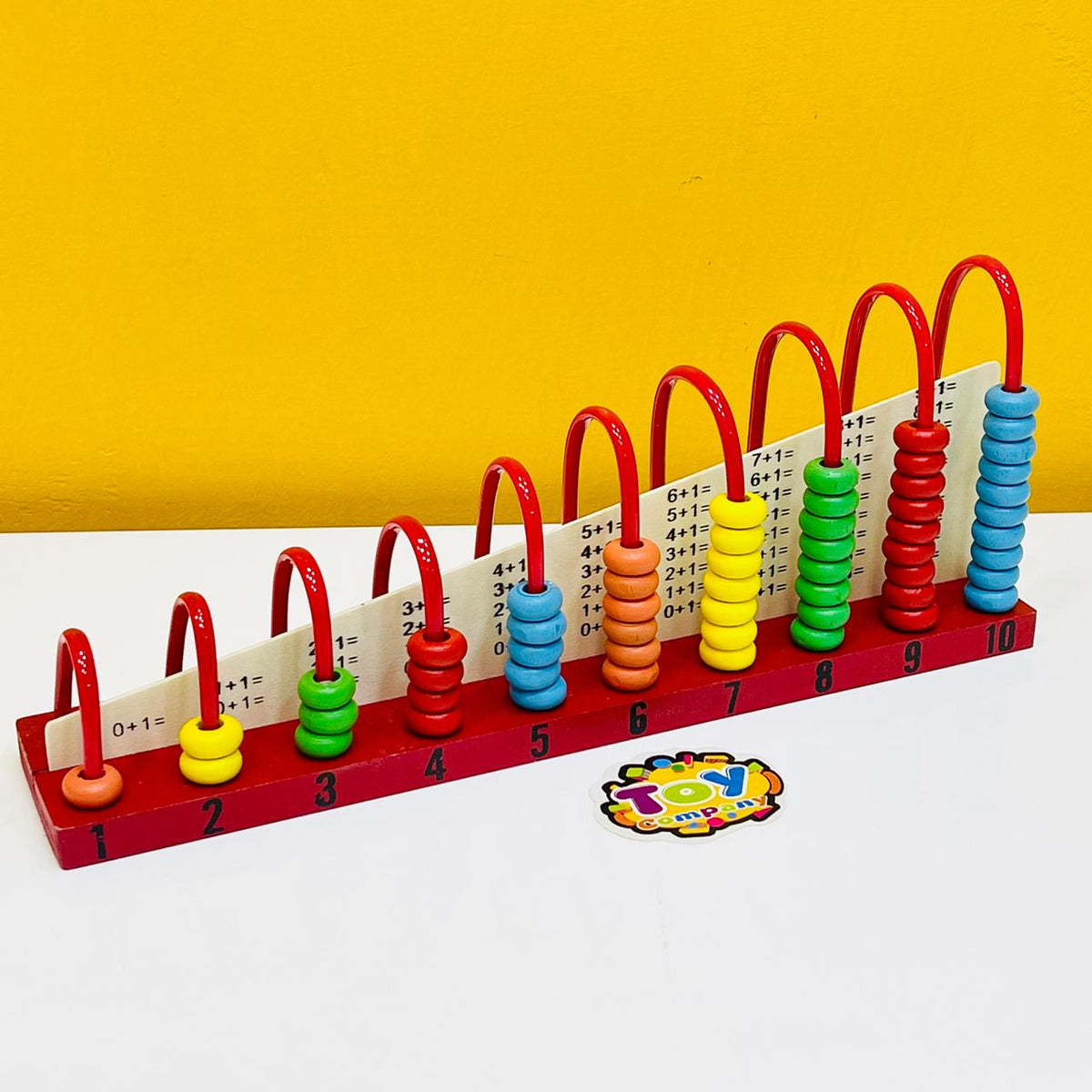 10 Columns Wooden Calculating Abacus Frame