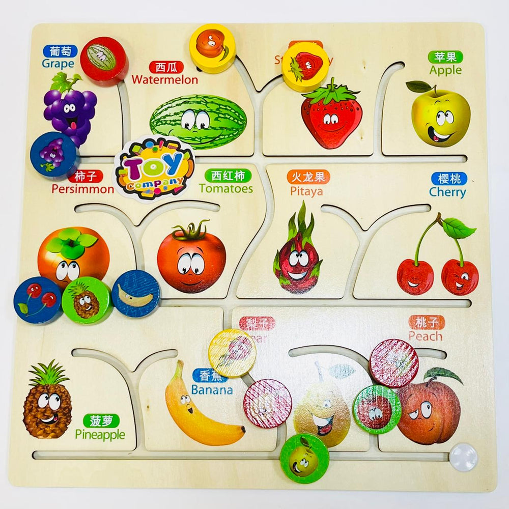 Walking Maze Fruit Cognition Puzzle