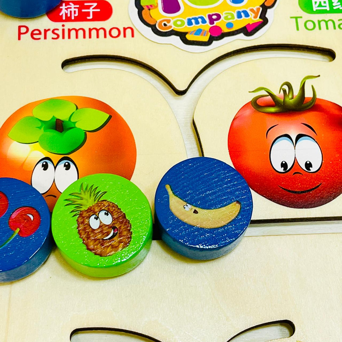 Walking Maze Fruit Cognition Puzzle