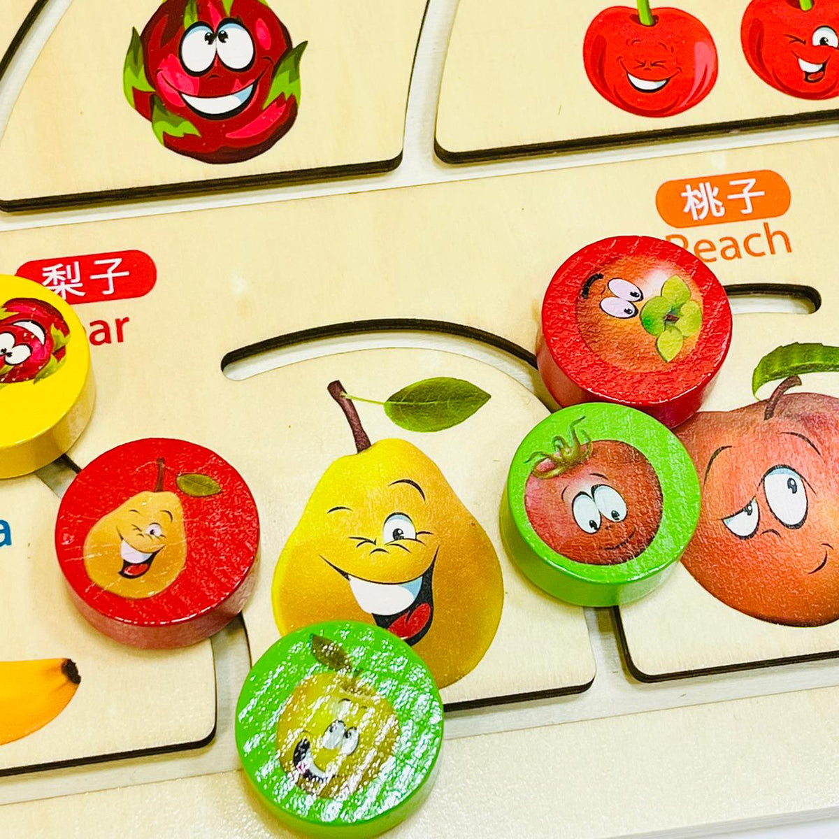 Walking Maze Fruit Cognition Puzzle