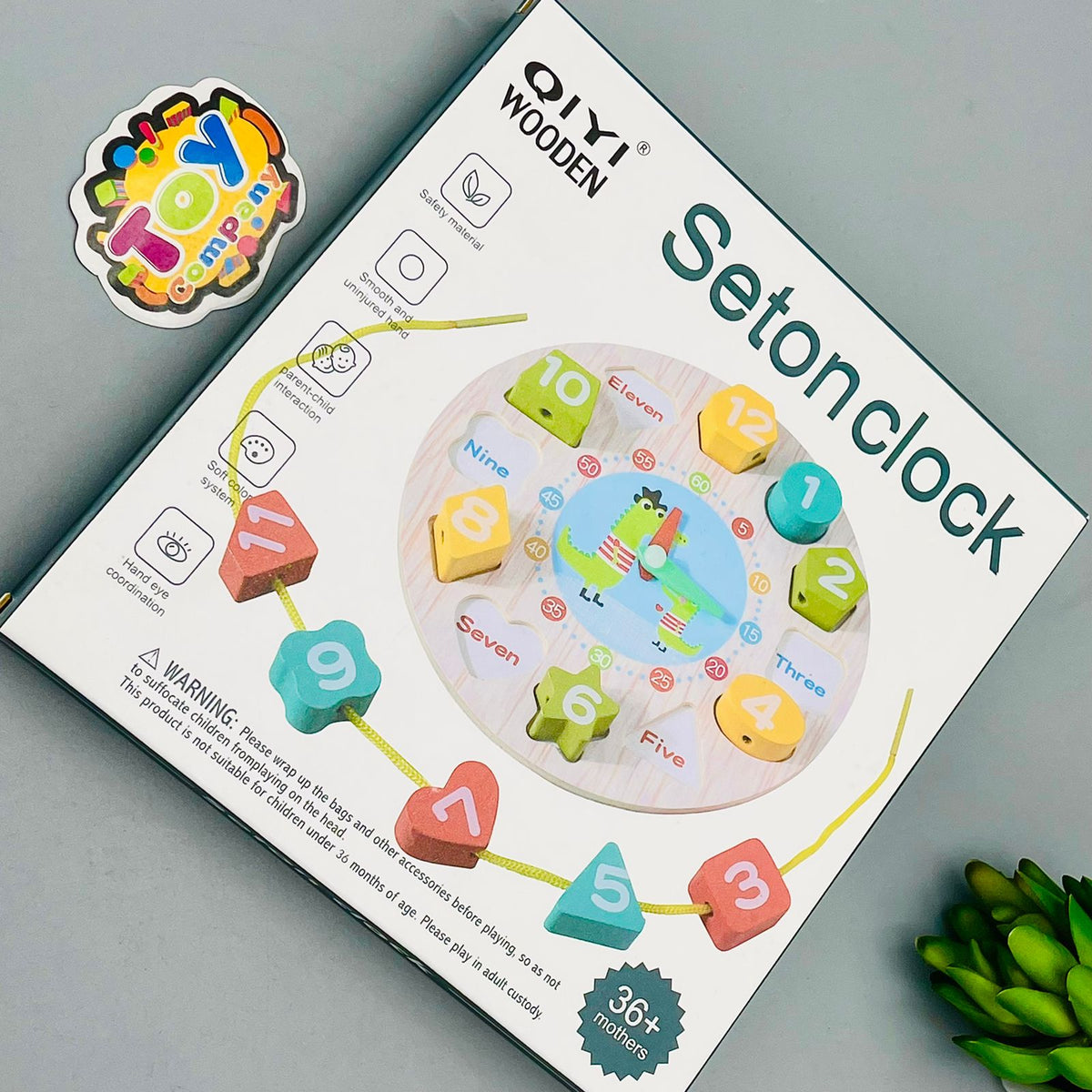 Seton Wooden Puzzle Clock