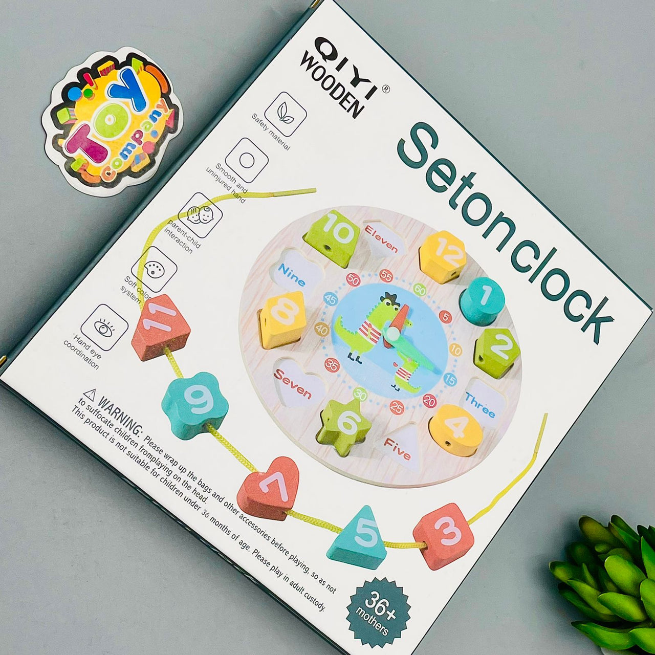 Seton Wooden Puzzle Clock