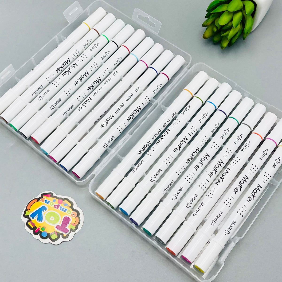 Premium 18 Colors Twin Brush Markers